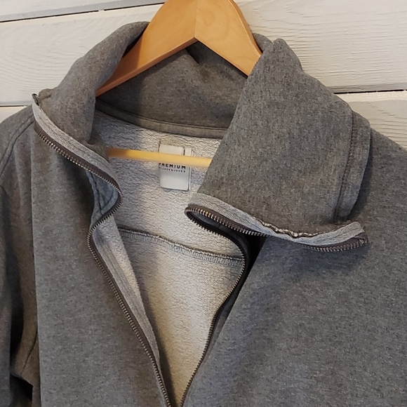 Jack and Jones Large Collarded Zip Up Sweater - Picture 5 of 5